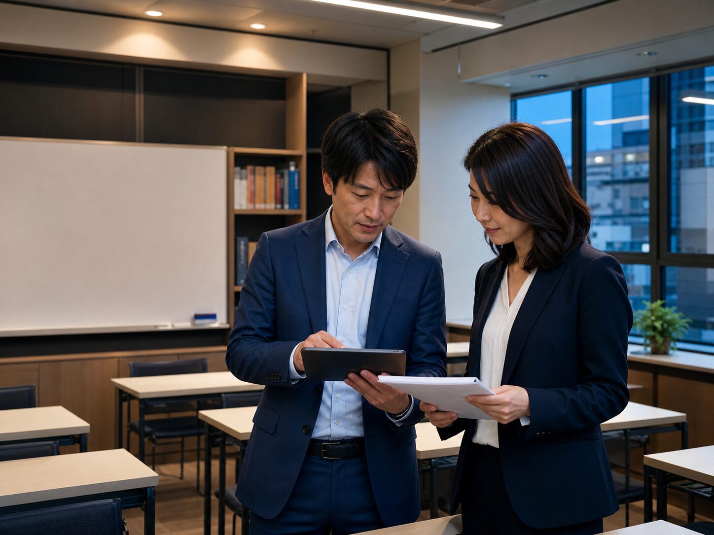教育事業の承継を相談する教室運営者
