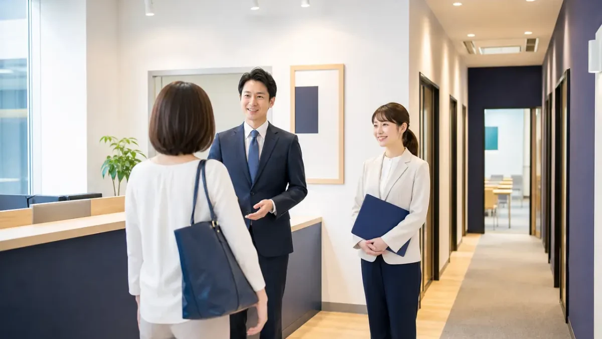 教育施設の受付と地域に根ざした運営