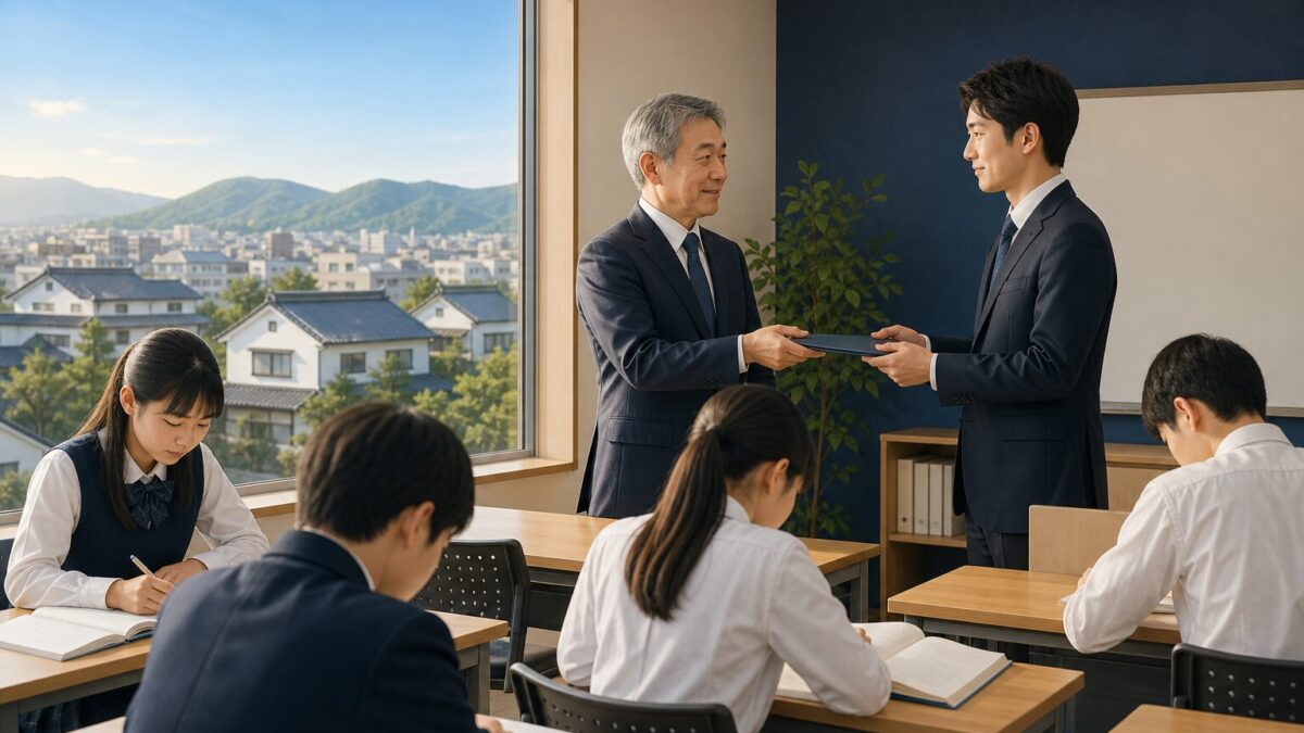 岡山 学習塾 M&Aの事業承継と教室運営の継続を表すアイキャッチ画像